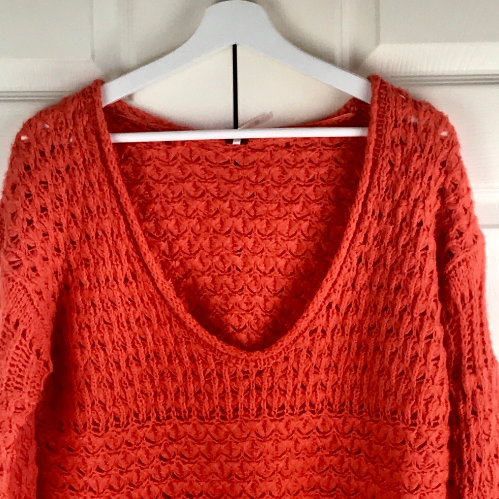 Free People Crashing Waves Pullover Wool Sweater - Picture 4 of 8